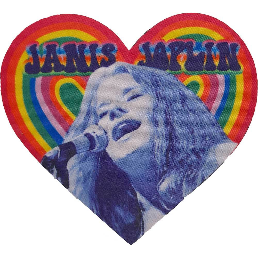 Janis Joplin - Heart Patch - Multicolours